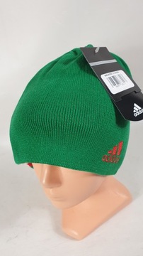 Зимняя шапка-бини Adidas, серая, универсальный размер.