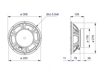 Автомобильная акустика JBL SELENIUM STREET BASS 250 Вт