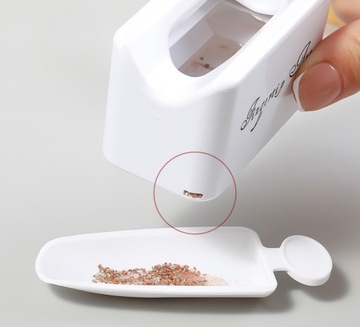 Pojemnik do zdobień pyłek ozdoby brokat manicure