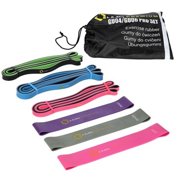 GU04 GU06 PRO SET ZESTAW GUM DO ĆWICZEŃ HMS PREMIU