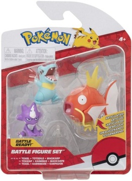 FIGURKI POKEMON 3-PAK MAGIKARP TOXEL TOTODILE