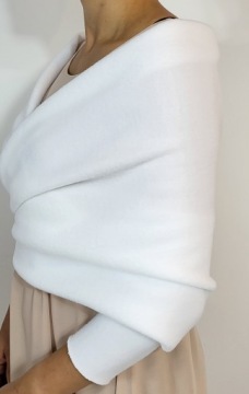 СВАДЕБНЫЙ ПАЛАТИН, болеро, платок, платок, Р-38, белый