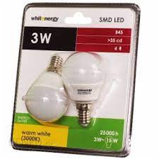 2x Żarówka LED B45 E14 3W biała ciepła 2-pak 210lm