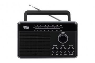 RADIO JULIA 3 CZARNA ELTRA AM FM