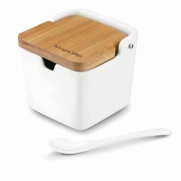 Cukiernica porcelanowa biała bambus Konighoffer Ceramic porcelana 0,27 ml
