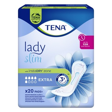 Tena Lady, Pieluchy anatomiczne Slim Extra, 20 sztuk