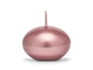 PŁYWAJĄCE ŚWIECE ŚWIECZKA WESELE ROSE GOLD Różowe