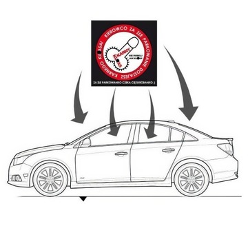 ШТРАФНЫЕ НАКЛЕЙКИ ЗА ПЛОХУЮ ПАРКОВКУ АВТОМОБИЛЯ 100 ШТ. ЭКСТРОННЫЕ.