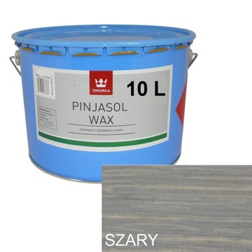 Impregnat do drewna SZARY Pinjasol Wax 10 L