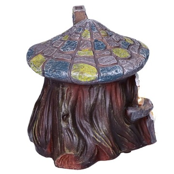 Светодиодный рождественский городок, домик гнома в стволе дерева