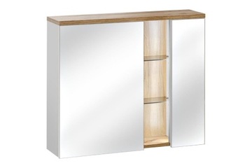 Szafka z lustrem 80 cm Bahama White