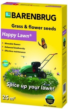 Barenbrug nasiona trawa kwiaty Happy Lawn 500g łąka kwietna uniwersalna