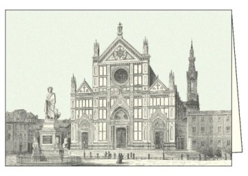 Листівка з конвертом ITW 009 FIRENZE BASILICA S. CROCE