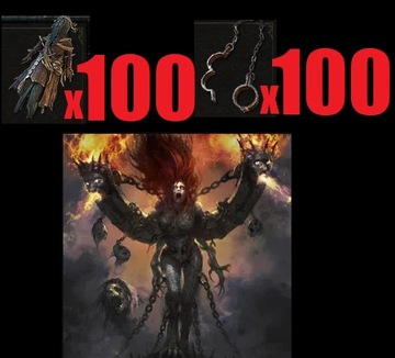 100x Dolls + 100x Shackles Andariel Diablo 4 Sezon 6 Vessel of Hatred S6