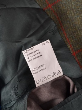 CASUALOWA MARYNARKA BURBERRY 100% KASZMIR KRATA 54/XXL