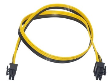 Кабель для райзера PCI-E GPU 6pin male - 6+2pin male