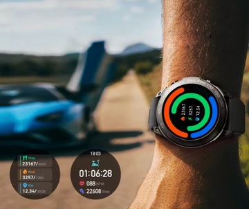 СМАРТ-ЧАСЫ МУЖСКИЕ ЧАСЫ ПОЛЬСКОЕ МЕНЮ СПОРТ ПУЛЬС ЗВОНКИ УМНЫЕ ЧАСЫ AMOLED