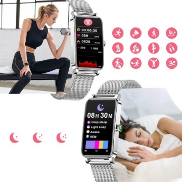 SMARTWATCH SMARTBAND ЖЕНСКИЕ СМАРТ-ЧАСЫ PL ПОЛЬСКОЕ МЕНЮ СПОРТ ЭКГ