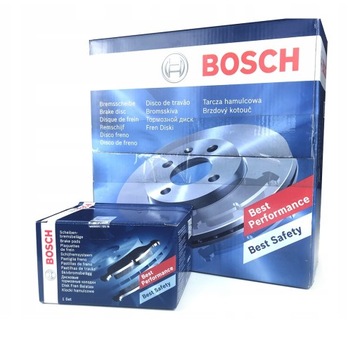 BOSCH Tarcze i Klocki Tył RENAULT CLIO III 3 MODUS