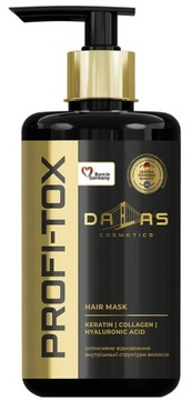 Maska do Włosów DALAS z keratyną kolagenem i kwasem hialuronowym 900 ml