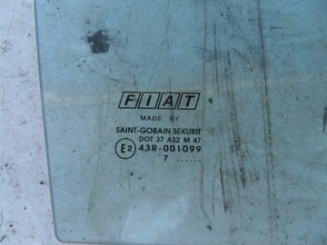 FIAT BRAVO II 2 SKLO (OKNO) DVEŘE ZADNÍ PRAVÁ 2007 ROK