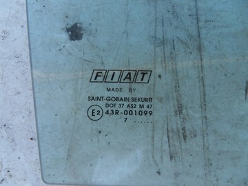 FIAT BRAVO II 2 SKLO (OKNO) DVEŘE ZADNÍ PRAVÁ 2007 ROK