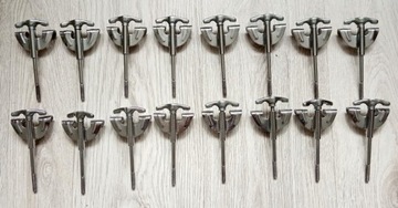 Защелки-крючки и винты-бабочки блока управления Pearl 8 шт.