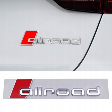 Пластиковая наклейка с логотипом Audi Allroad
