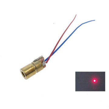 Moduł lasera dioda laserowa 650nm 5 mW czerwony 3V