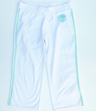 Spodnie 3/4 DAMSKIE Białe DRESOWE Bawełniane New Look roz. XL A2250