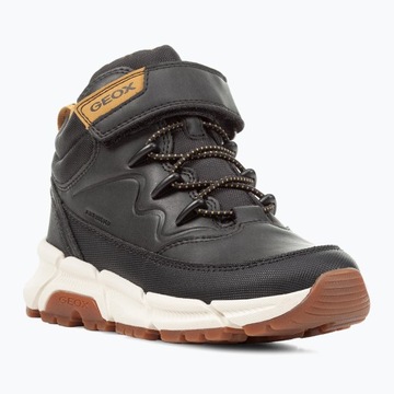 Buty juniorskie Geox Flexyper Plus black/dark yellow 32 EU
