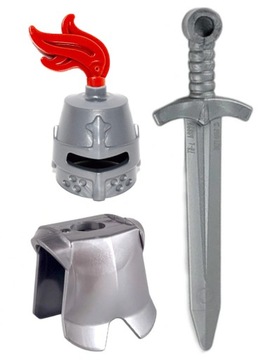 LEGO Castle - zestaw, miecz, zbroja i hełm, 66964