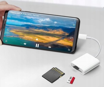 АДАПТЕР OTG КАБЕЛЬНЫЙ АДАПТЕР ОТ USB-C НА SD MICROSD TF КАРТРИДЕР