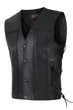 SM RACE WEAR KAMIZELKA SINSTER SKÓRZANA MOTOCYKLOWA CHOPPER CRUISER M