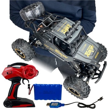 SAMOCHÓD ZDALNIE STEROWANY MONSTER TRUCK NA PILOT AUTO TERENOWY AKUMULATOR