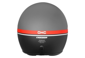 Открытый шлем из кислорода Cassida jawa OHC серо-красного и белого m