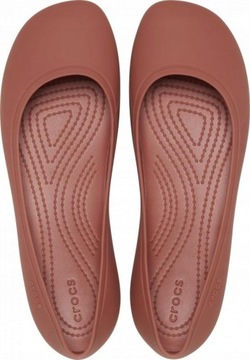 baleriny damskie wsuwane crocs barelinki wygodne lekkie Brooklyn Flat 36-37