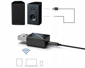 АДАПТЕР ПЕРЕДАТЧИКА АВТОМОБИЛЬНЫЙ ПРИЕМНИК АУДИОПЕРЕДАЧА BLUETOOTH 5.0 10 м