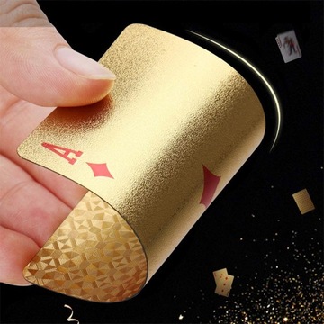 ПЛАСТИКОВЫЕ ЗОЛОТЫЕ ИГРОВЫЕ КАРТЫ, ЭКСКЛЮЗИВНАЯ КОЛОДА