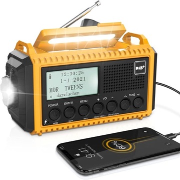 PRZENOŚNE RADIO DAB+ CR1009 PRO DAB 500MAH LAMPKA