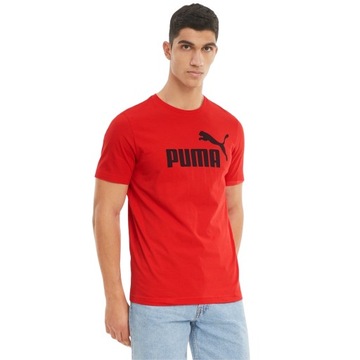 PUMA KOSZULKA MĘSKA SPORTOWA T-SHIRT BAWEŁNA Z NADRUKIEM LOGO r. L