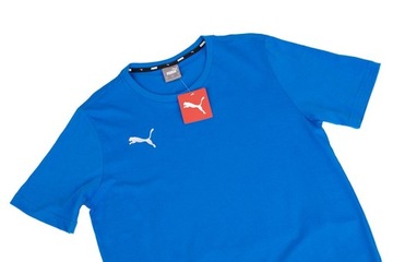 3000 KOSZULKA MĘSKA PUMA BAWEŁNIANA T-SHIRT BAWEŁNA NIEBIESKA L