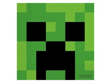 Serwetki urodzinowe Minecraft 33cm 20szt. Urodziny