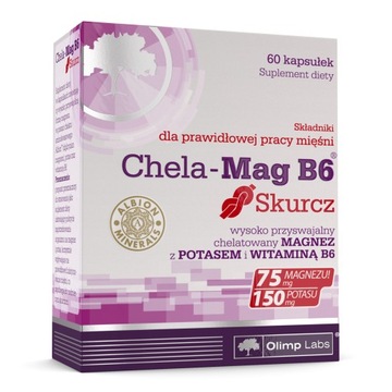 OLIMP CHELA-MAG B6 SKURCZ 60kaps POTĘŻNY MAGNEZ