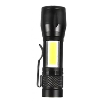 MINI LATARKA SWAT Z AKUMULATOR DO PASKA LED T6 COB