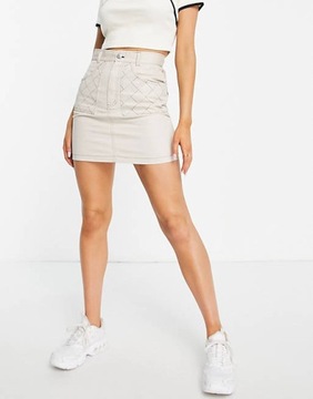 Spódnica mini ze wzorem w kratę Missguided 40