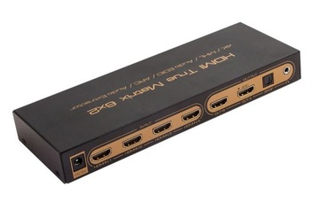 Matryca HDMI 6x2 EDID ARC PIP 1.4V 3D 4K Audio 5.1