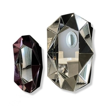 Burgund lustro glamour prostokątne 57,6x80 0541-02