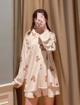 Gelato Pique Pajamas Room Wear Teddy Bear Cute Pr