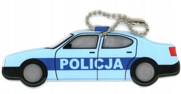 ODBLASKOWA ZAWIESZKA POLICJA BRELOK ODBLASK PRZYWIESZKA AUTO RADIOWÓZ